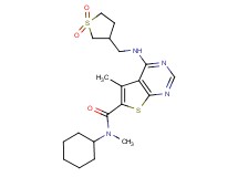N-cyclohexyl-4-{[(1,1-dioxidotetrahydro-3-thienyl)methyl]amino}-N,5-dimethylthieno[2,3-d]pyrimidine-6-carboxamide