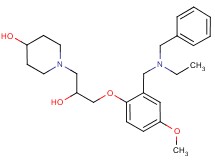 1-[3-(2-{[benzyl(ethyl)amino]methyl}-4-methoxyphenoxy)-2-hydroxypropyl]-4-piperidinol