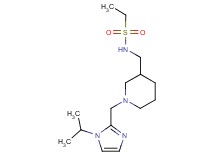 N-({1-[(1-isopropyl-1H-imidazol-2-yl)methyl]piperidin-3-yl}methyl)ethanesulfonamide