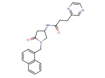 N-[1-(1-naphthylmethyl)-5-oxo-3-pyrrolidinyl]-3-(2-pyrazinyl)propanamide