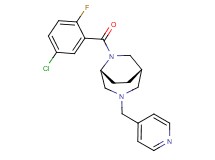 (1S*,5R*)-6-(5-chloro-2-fluorobenzoyl)-3-(4-pyridinylmethyl)-3,6-diazabicyclo[3.2.2]nonane