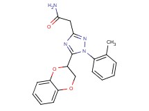 2-[5-(2,3-dihydro-1,4-benzodioxin-2-yl)-1-(2-methylphenyl)-1H-1,2,4-triazol-3-yl]acetamide