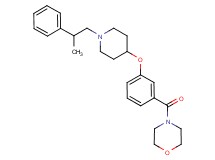 4-(3-{[1-(2-phenylpropyl)-4-piperidinyl]oxy}benzoyl)morpholine