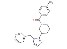 3-({2-[1-(4-methylbenzoyl)-3-piperidinyl]-1H-imidazol-1-yl}methyl)pyridine