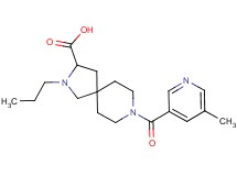 8-[(5-methyl-3-pyridinyl)carbonyl]-2-propyl-2,8-diazaspiro[4.5]decane-3-carboxylic acid