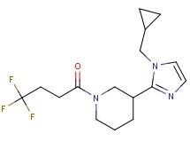 3-[1-(cyclopropylmethyl)-1H-imidazol-2-yl]-1-(4,4,4-trifluorobutanoyl)piperidine