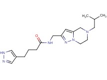 N-[(5-isobutyl-4,5,6,7-tetrahydropyrazolo[1,5-a]pyrazin-2-yl)methyl]-4-(1H-pyrazol-4-yl)butanamide