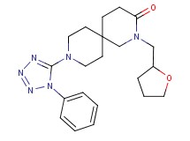 9-(1-phenyl-1H-tetrazol-5-yl)-2-(tetrahydrofuran-2-ylmethyl)-2,9-diazaspiro[5.5]undecan-3-one