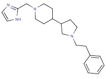 1-(1H-imidazol-2-ylmethyl)-4-[1-(2-phenylethyl)-3-pyrrolidinyl]piperidine