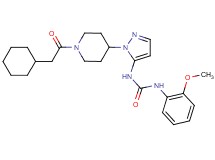 N-{1-[1-(cyclohexylacetyl)-4-piperidinyl]-1H-pyrazol-5-yl}-N'-(2-methoxyphenyl)urea