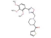 2-thienyl(1-{[3-(2,3,4-trimethoxyphenyl)-1,2,4-oxadiazol-5-yl]methyl}-3-piperidinyl)methanone