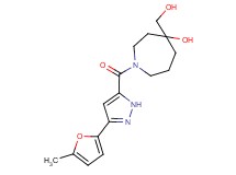 4-(hydroxymethyl)-1-{[3-(5-methyl-2-furyl)-1H-pyrazol-5-yl]carbonyl}-4-azepanol