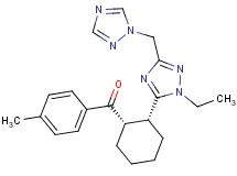 {(1S*,2R*)-2-[1-ethyl-3-(1H-1,2,4-triazol-1-ylmethyl)-1H-1,2,4-triazol-5-yl]cyclohexyl}(4-methylphenyl)methanone