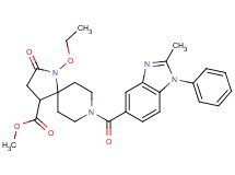 methyl 1-ethoxy-8-[(2-methyl-1-phenyl-1H-benzimidazol-5-yl)carbonyl]-2-oxo-1,8-diazaspiro[4.5]decane-4-carboxylate