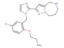 2-[1-(5-chloro-2-propoxybenzyl)-1H-imidazol-2-yl]-5,6,7,8-tetrahydro-4H-pyrazolo[1,5-a][1,4]diazepine dihydrochloride