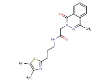 N-[3-(4,5-dimethyl-1,3-thiazol-2-yl)propyl]-2-(4-methyl-1-oxo-2(1H)-phthalazinyl)acetamide