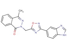 2-{[3-(1H-benzimidazol-5-yl)-1,2,4-oxadiazol-5-yl]methyl}-4-methyl-1(2H)-phthalazinone