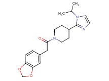 1-(1,3-benzodioxol-5-ylacetyl)-4-(1-isopropyl-1H-imidazol-2-yl)piperidine