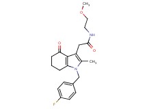 2-[1-(4-fluorobenzyl)-2-methyl-4-oxo-4,5,6,7-tetrahydro-1H-indol-3-yl]-N-(2-methoxyethyl)acetamide