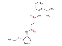 N-[(3S*,4R*)-4-ethoxytetrahydrofuran-3-yl]-N'-(2-isopropylphenyl)succinamide