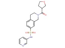 N-pyridin-3-yl-2-(tetrahydrofuran-3-ylcarbonyl)-1,2,3,4-tetrahydroisoquinoline-7-sulfonamide