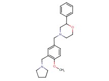 4-[4-methoxy-3-(pyrrolidin-1-ylmethyl)benzyl]-2-phenylmorpholine