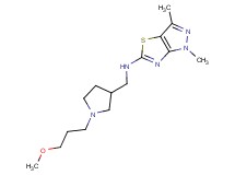 N-{[1-(3-methoxypropyl)pyrrolidin-3-yl]methyl}-1,3-dimethyl-1H-pyrazolo[3,4-d][1,3]thiazol-5-amine