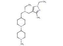 N-[(1-ethyl-3-methyl-1H-pyrazol-4-yl)methyl]-N-[(1'-methyl-1,4'-bipiperidin-4-yl)methyl]ethanamine