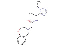 2-(2,3-dihydro-1,4-benzoxazepin-4(5H)-yl)-N-[1-(1-ethyl-1H-1,2,4-triazol-5-yl)ethyl]acetamide