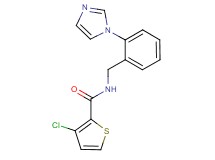 3-chloro-N-[2-(1H-imidazol-1-yl)benzyl]thiophene-2-carboxamide