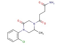 4-[4-(2-chlorophenyl)-2-methyl-5-oxo-1-piperazinyl]-4-oxobutanamide