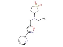(1,1-dioxidotetrahydro-3-thienyl)ethyl{[3-(2-pyridinyl)-5-isoxazolyl]methyl}amine