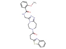 N-({7-[3-(1,3-benzothiazol-2-yl)propanoyl]-6,7,8,9-tetrahydro-5H-[1,2,4]triazolo[4,3-d][1,4]diazepin-3-yl}methyl)-2-methoxybenzamide