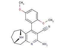 (5R*,8S*)-2-amino-4-(2,5-dimethoxyphenyl)-6,7,8,9-tetrahydro-5H-5,8-epiminocyclohepta[b]pyridine-3-carbonitrile