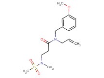 N-allyl-N-(3-methoxybenzyl)-3-[methyl(methylsulfonyl)amino]propanamide