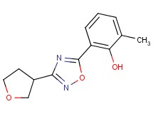 2-methyl-6-[3-(tetrahydrofuran-3-yl)-1,2,4-oxadiazol-5-yl]phenol