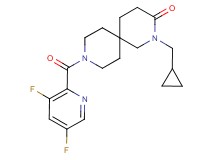 2-(cyclopropylmethyl)-9-[(3,5-difluoropyridin-2-yl)carbonyl]-2,9-diazaspiro[5.5]undecan-3-one