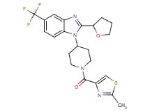 1-{1-[(2-methyl-1,3-thiazol-4-yl)carbonyl]-4-piperidinyl}-2-(tetrahydro-2-furanyl)-5-(trifluoromethyl)-1H-benzimidazole