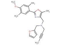 2-butyn-1-yl(2-furylmethyl){[2-(4-methoxy-2,5-dimethylphenyl)-5-methyl-1,3-oxazol-4-yl]methyl}amine