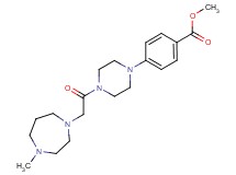 methyl 4-{4-[(4-methyl-1,4-diazepan-1-yl)acetyl]-1-piperazinyl}benzoate