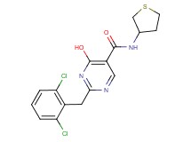 2-(2,6-dichlorobenzyl)-4-hydroxy-N-(tetrahydro-3-thienyl)pyrimidine-5-carboxamide