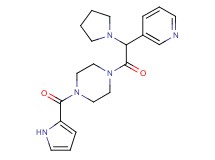 1-[3-pyridinyl(1-pyrrolidinyl)acetyl]-4-(1H-pyrrol-2-ylcarbonyl)piperazine