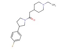 1-ethyl-4-{2-[3-(4-fluorophenyl)-1-pyrrolidinyl]-2-oxoethyl}piperidine
