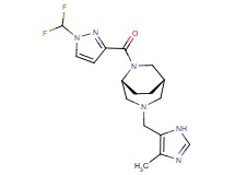 (1S*,5R*)-6-{[1-(difluoromethyl)-1H-pyrazol-3-yl]carbonyl}-3-[(4-methyl-1H-imidazol-5-yl)methyl]-3,6-diazabicyclo[3.2.2]nonane