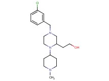 2-[4-(3-chlorobenzyl)-1-(1-methyl-4-piperidinyl)-2-piperazinyl]ethanol