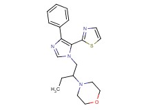 4-(1-{[4-phenyl-5-(1,3-thiazol-2-yl)-1H-imidazol-1-yl]methyl}propyl)morpholine