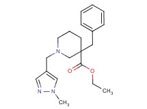ethyl 3-benzyl-1-[(1-methyl-1H-pyrazol-4-yl)methyl]-3-piperidinecarboxylate
