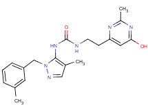 N-[2-(6-hydroxy-2-methylpyrimidin-4-yl)ethyl]-N'-[4-methyl-1-(3-methylbenzyl)-1H-pyrazol-5-yl]urea
