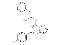 5-(4-fluorophenyl)-N-[1-methyl-2-(4-pyridinyl)ethyl]pyrazolo[1,5-a]pyrimidin-7-amine