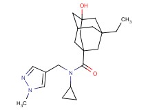 N-cyclopropyl-3-ethyl-5-hydroxy-N-[(1-methyl-1H-pyrazol-4-yl)methyl]adamantane-1-carboxamide